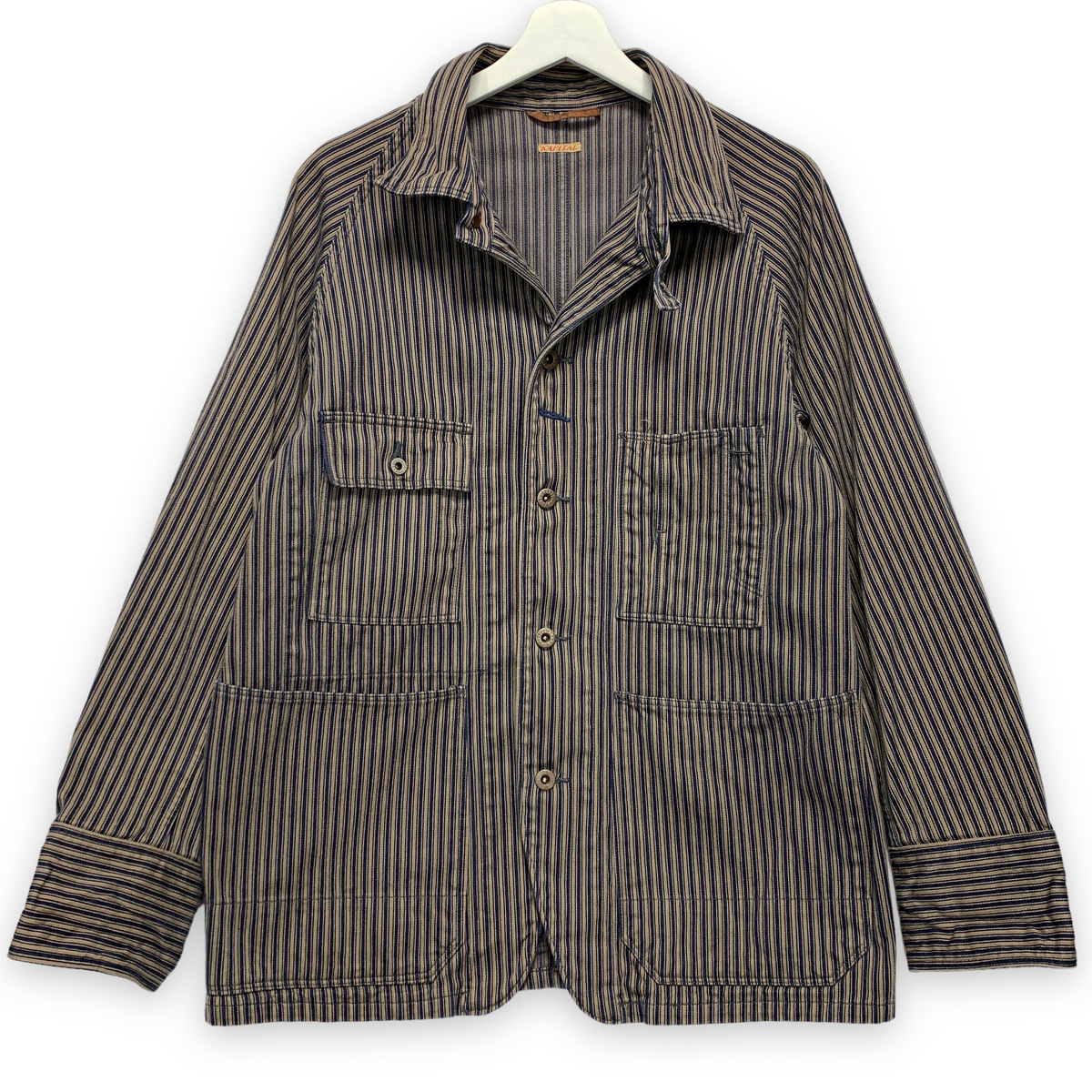 M] Kapital Kiro Hirata Yamashiro Made Hickory Stripe Denim Smock