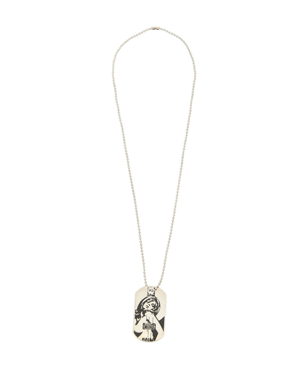 NEW! Hysteric Glamour Guitar Girl Dog Tag Necklace / Pendant