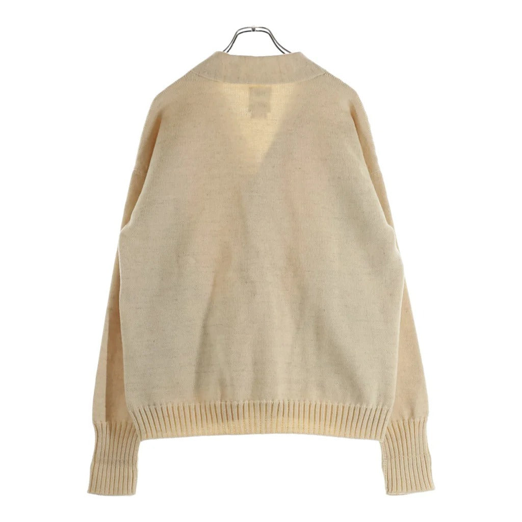 ゆ*ー様 visvim SELMER CARDIGAN IVORY size 3 4] VISVIM 21SS SELMER CARDIGAN THICK KNIT BEIGE JAPAN