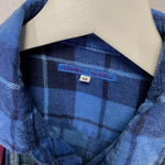 [M] Needles Rebuild Ribbon Cut Oversized Flannel Shirt