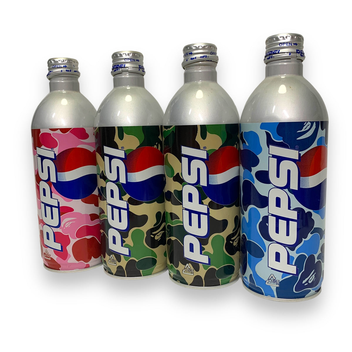 A Bathing Ape Bape x Pepsi ABC Camo Tall Can Set (4 can set