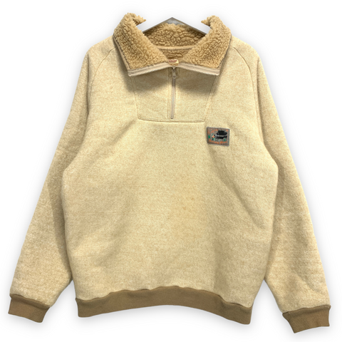 [L] Kapital Boa Fleece Zip Alpine Pullover Sweatshirt Jacket