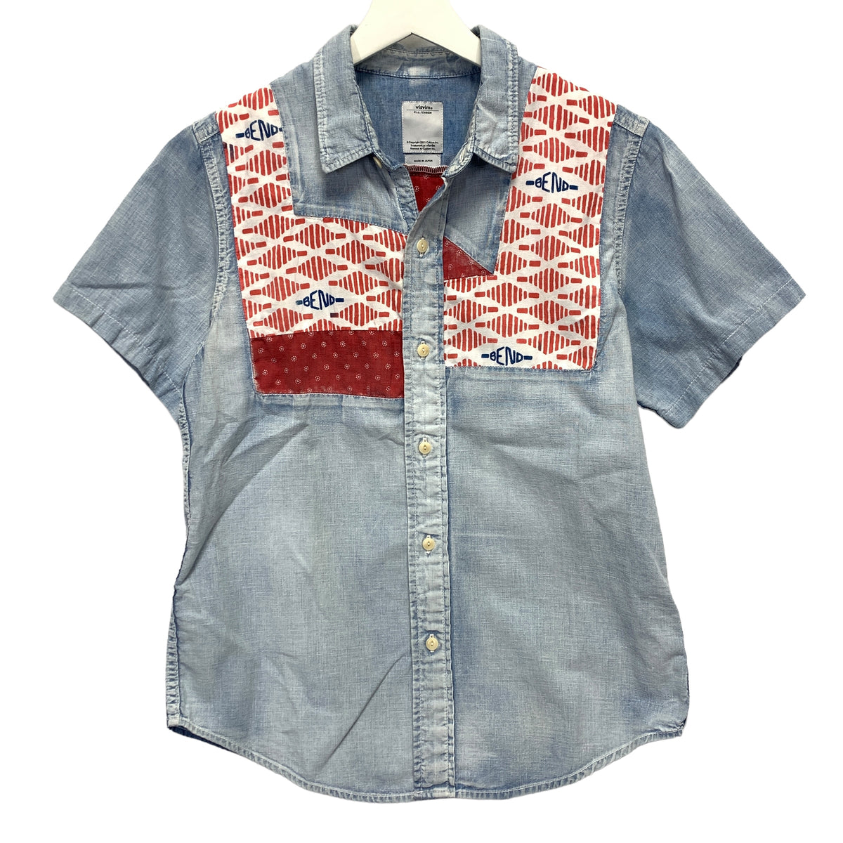 S] VISVIM 15SS Granger Shirt Chambray S/S Patchwork