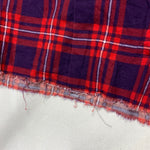 [XS] Needles Unfinished Frayed Bottom Flannel BD Shirt Red