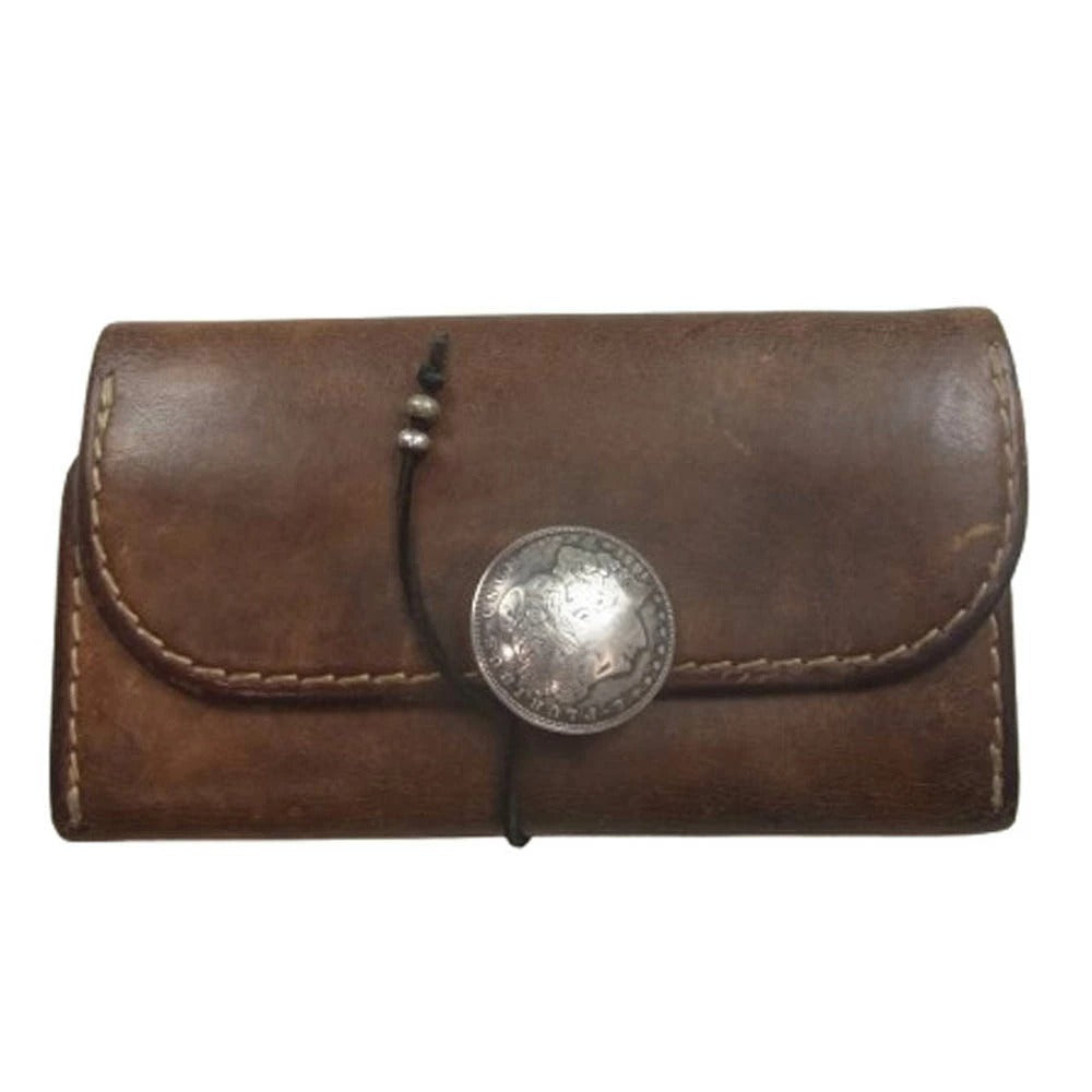 GORO'S Saddle Leather WALLET ゴローズ 新型 5セントコイン コンチョ