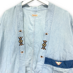 [XL] Kapital Kakashi Beaded Indigo Shirt Jacket