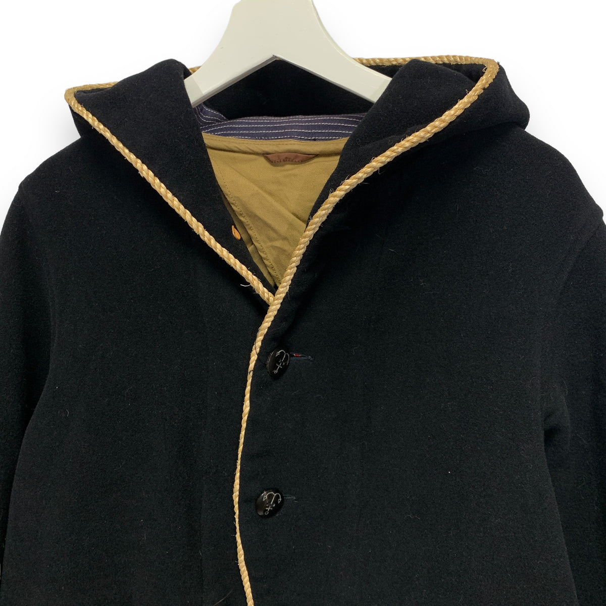 M] Kapital Kiro Hirata Naval Wool Rope Trim Hooded Jacket