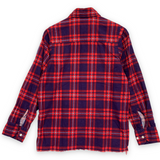 [XS] Needles Unfinished Frayed Bottom Flannel BD Shirt Red