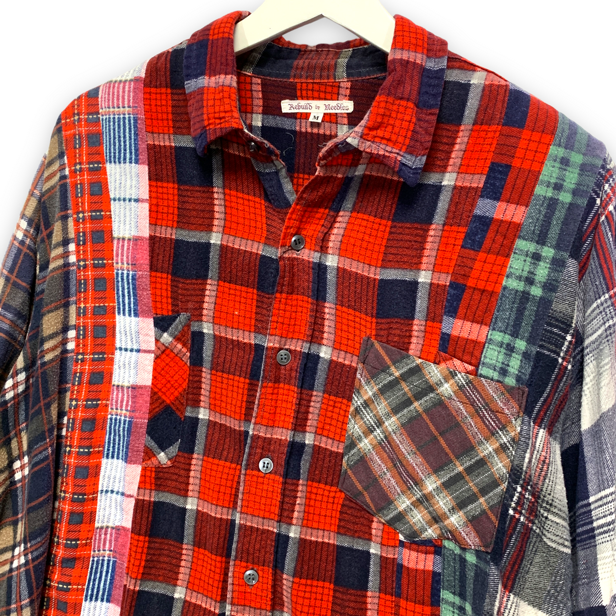 M] Needles Rebuild 7 Cut Oversized Flannel Shirt – StylisticsJapan.com