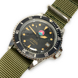 DS! WMT Royal Marine / Diver MK1 Bezel / Fuji Date Dial Watch (Aged)
