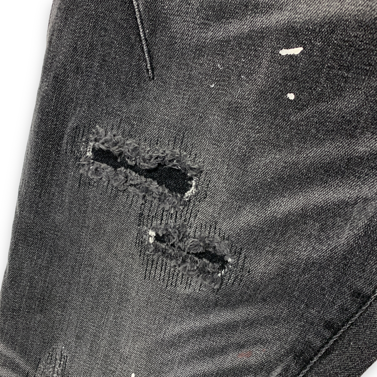 No.9　メンズ　BLK M M] Number Nine Distressed Denim Jeans Black – StylisticsJapan.com