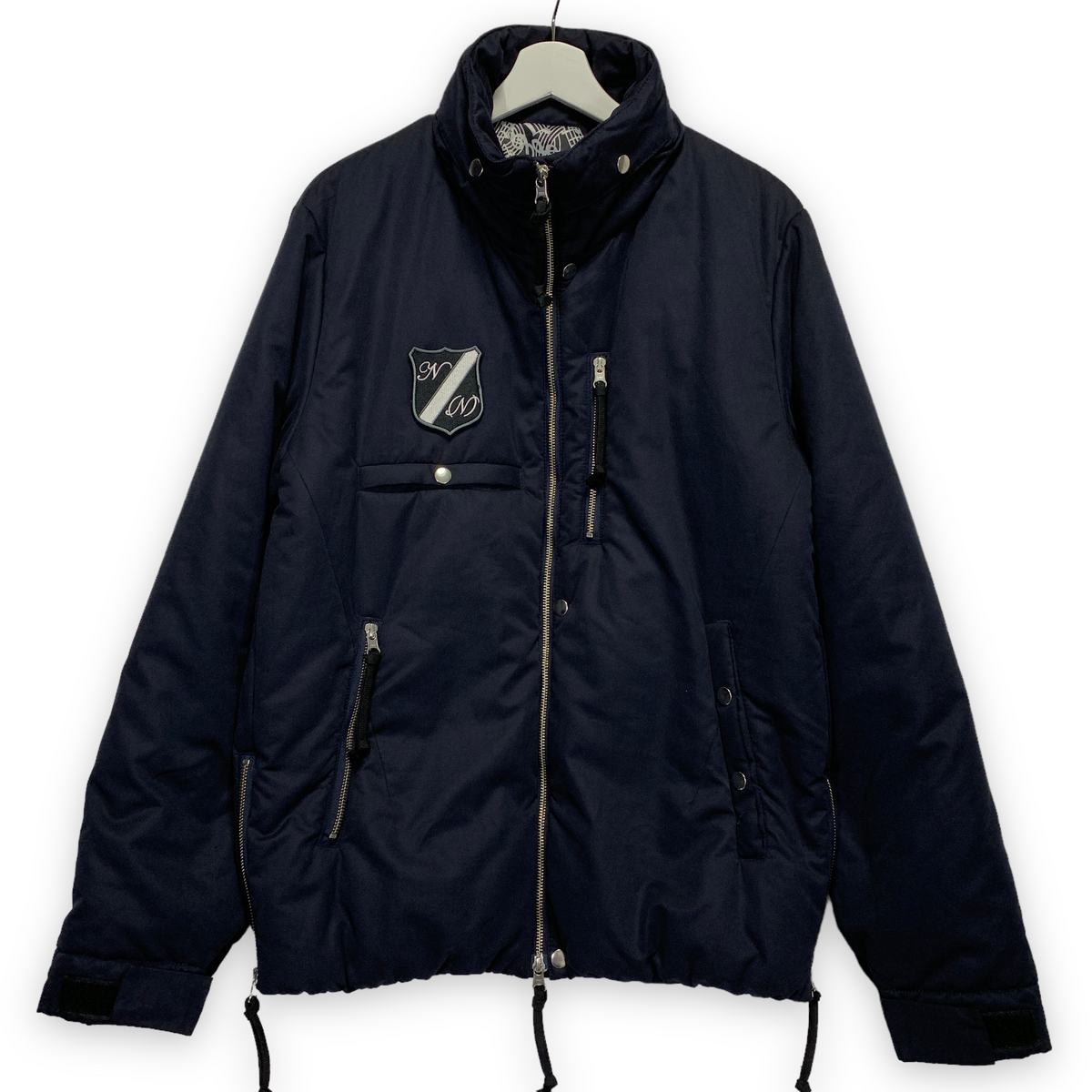 XL] Number Nine Crest Logo Puffer Jacket Navy – StylisticsJapan.com