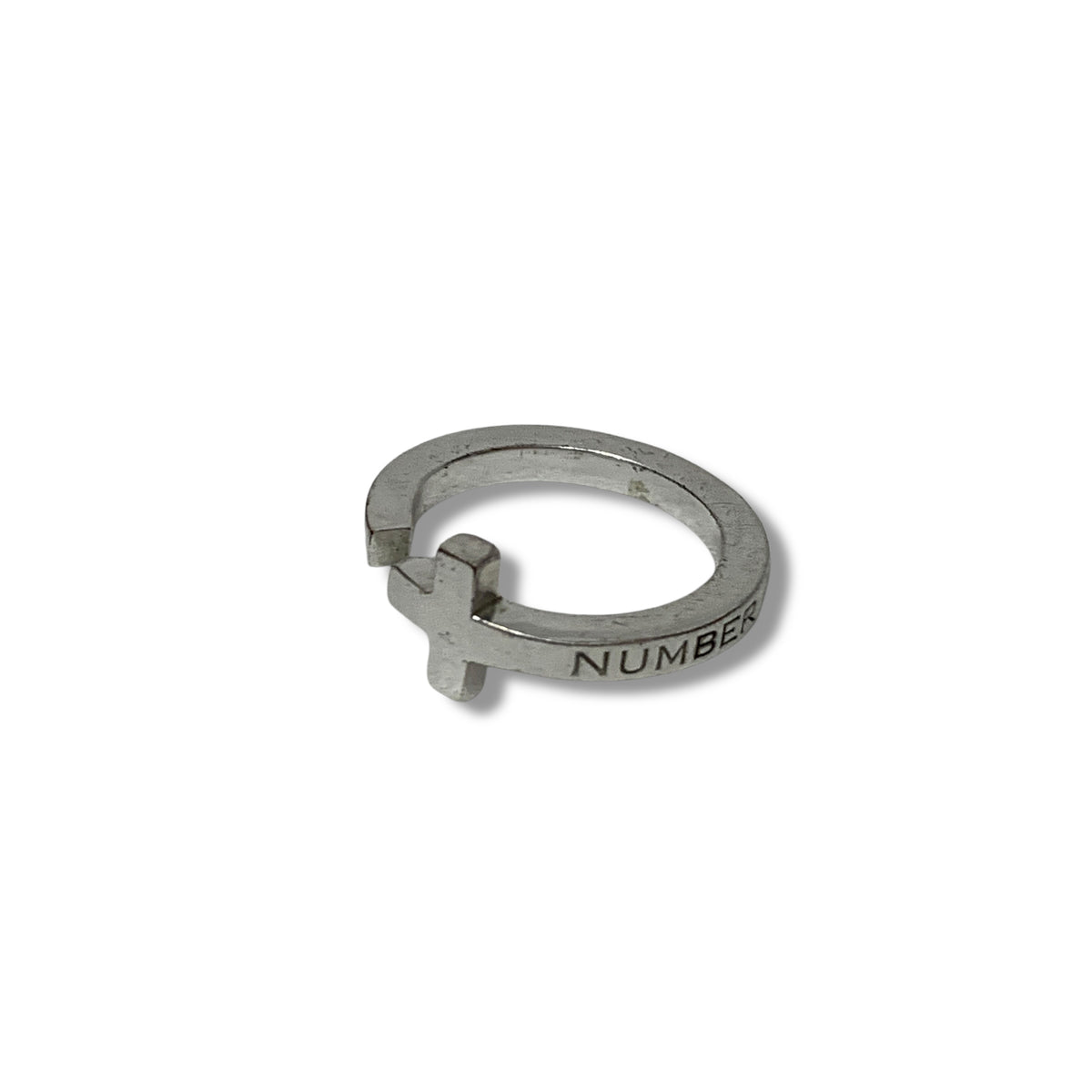 Number Nine Genuine Silver Cross Band Ring – StylisticsJapan.com