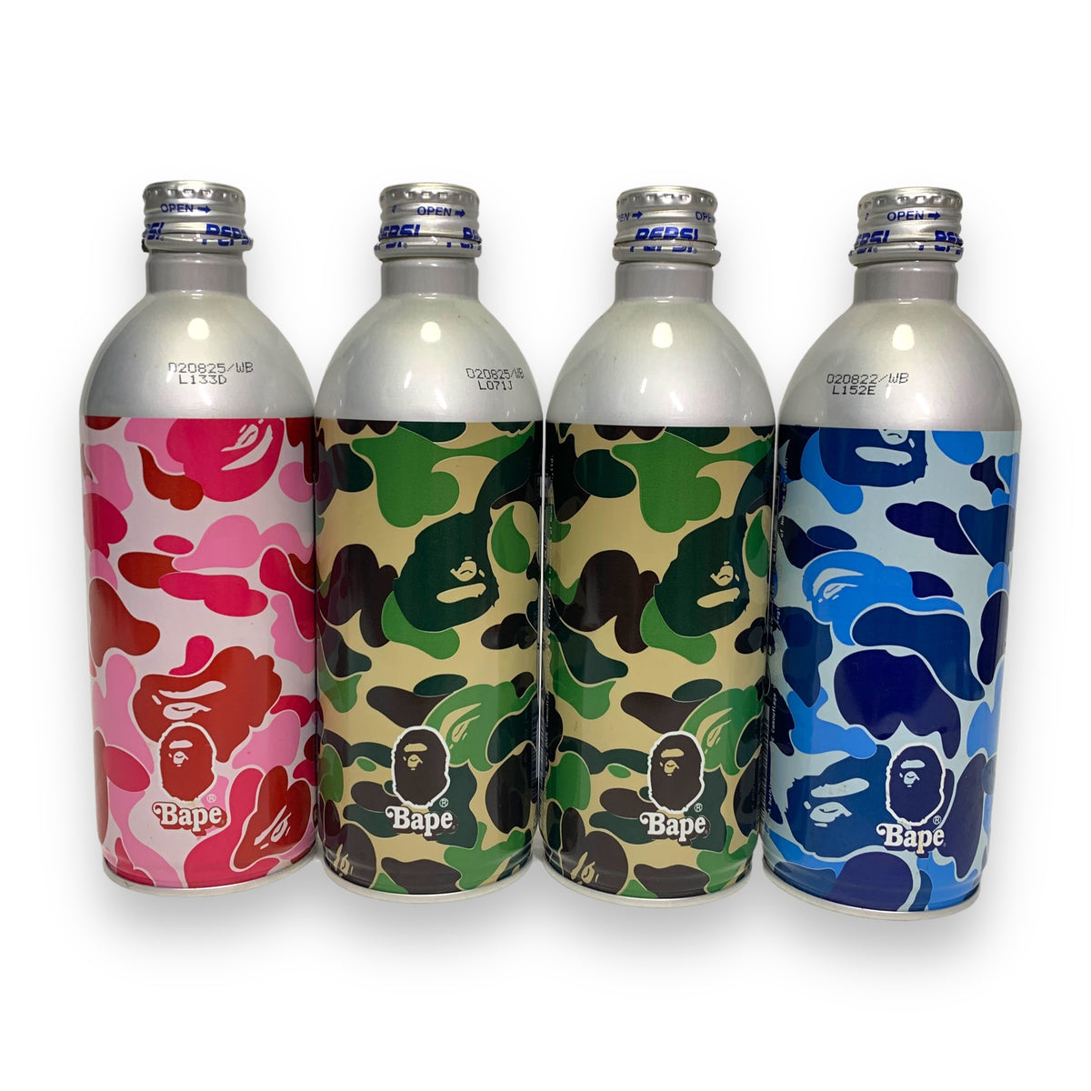 A Bathing Ape Bape x Pepsi ABC Camo Tall Can Set (4 can set