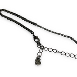 Number Nine Genuine Silver Bar Logo Pendant Chain Necklace