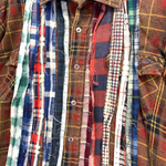 [L] Needles Rebuild Ribbon Cut Flannel Shirt
