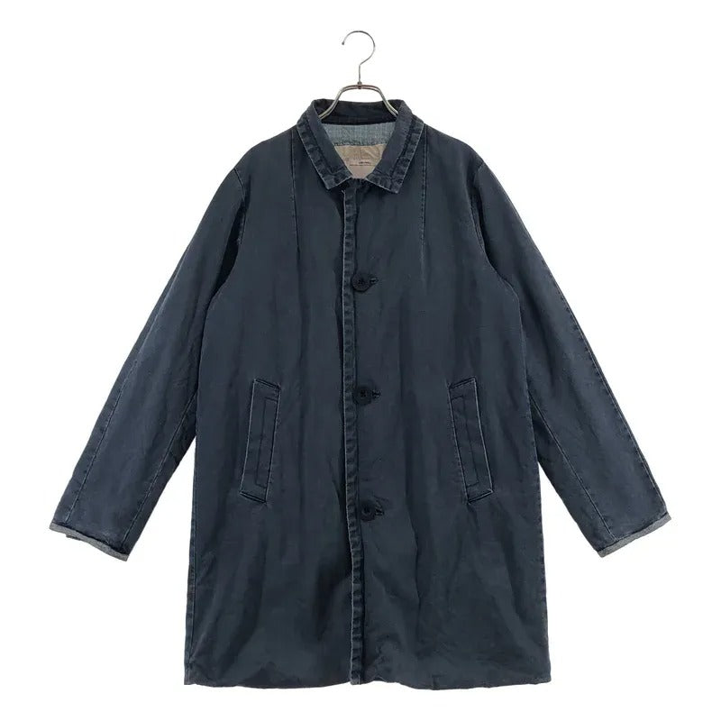 2] VISVIM MIES COAT LONG COAT NAVY – StylisticsJapan.com