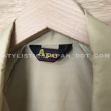 [S] A Bathing Ape Bape Vintage Ape General Nylon Coaches Jacket Beige