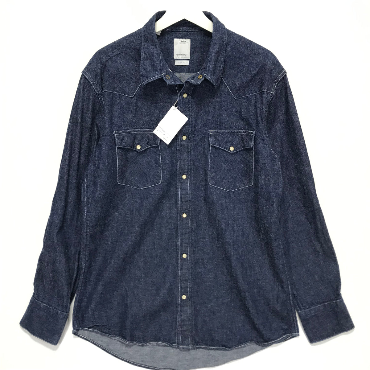 XL] VISVIM 13SS Albacore Denim Shirt One Wash Indigo