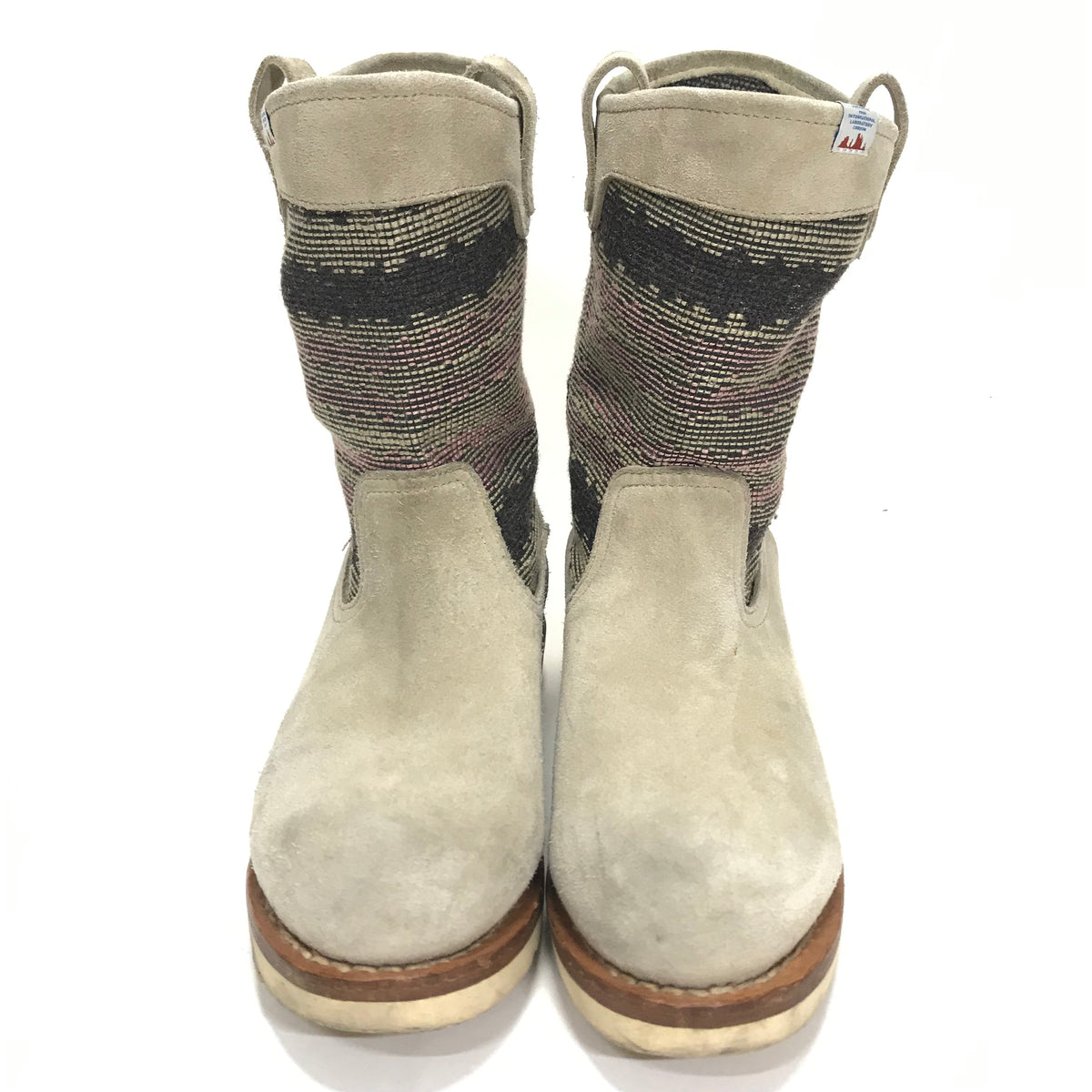 8] Visvim 11SS Wabanaki Boots Folk Blanket Sand