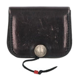 GORO'S SQUARE COIN PURSE BLACK SILVER