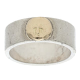 GORO'S FLAT RING SIZE 19 SILVER GOLD