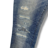 [S] Number Nine Nano Universe Slim Distressed Denim Jeans Indigo