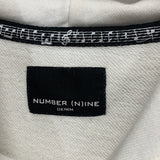 [M] Number Nine Raised Bar Logo Pullover Hooded Sweatshirt Hoodie