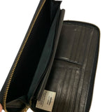 VISVIM SUEDE LONG ZIP WALLET BLACK