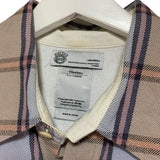[1] VISVIM BLACK ELK CHECK FLANNEL SHIRT L/S LIGHT BLUE BEIGE