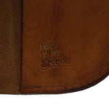 GORO'S SILVER CONCHO SADDLE LEATHER 2 FOLD WALLET