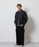NUMBER (N)INE Nylon MA-1 Jacket - Black
