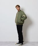 NUMBER (N)INE Nylon MA-1 Jacket - Black (Alt)