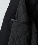 NUMBER (N)INE Raglan Sleeve Patched Zipper Stadium Jacket - Black × White