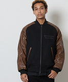 NUMBER (N)INE Raglan Sleeve Zipper Stadium Jacket