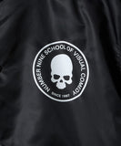 NUMBER (N)INE Nylon Logo Print Insulation Stadium Jacket - Black (Style 1)