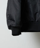 NUMBER (N)INE Nylon Logo Print Insulation Stadium Jacket - Black (Style 1)