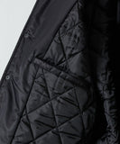 NUMBER (N)INE Nylon Logo Print Insulation Stadium Jacket - Black (Style 2)