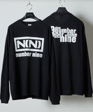 NUMBER (N)INE Classic Box Logo & Back Print L/S T-Shirt