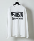 NUMBER (N)INE Classic Box Logo & Back Print L/S T-Shirt - Image 1