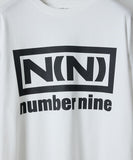 NUMBER (N)INE Classic Box Logo & Back Print L/S T-Shirt - Image 3