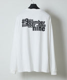 NUMBER (N)INE Classic Box Logo & Back Print L/S T-Shirt - Image 5
