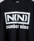 NUMBER (N)INE Classic Box Logo & Back Print L/S T-Shirt - Image 9