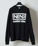 NUMBER (N)INE Classic Box Logo & Back Print Crewneck Sweatshirt - Image 1