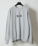 NUMBER (N)INE N-9 Stencil Logo Printed Classic Crewneck Sweatshirt