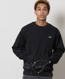 NUMBER (N)INE Hand Painted Kangaroo Pocket L/S Sweatshirt