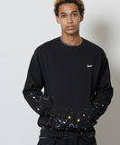 NUMBER (N)INE Hand Painted Kangaroo Pocket L/S Sweatshirt