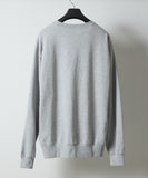 NUMBER (N)INE Hand Painted Kangaroo Pocket L/S Sweatshirt - Grey (Alt)