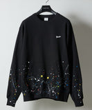 NUMBER (N)INE Hand Painted Kangaroo Pocket L/S Sweatshirt - Black