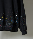 NUMBER (N)INE Hand Painted Kangaroo Pocket L/S Sweatshirt - Black